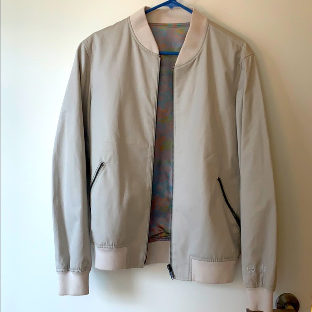 Lucien Pellat Finet cream bomber jacket